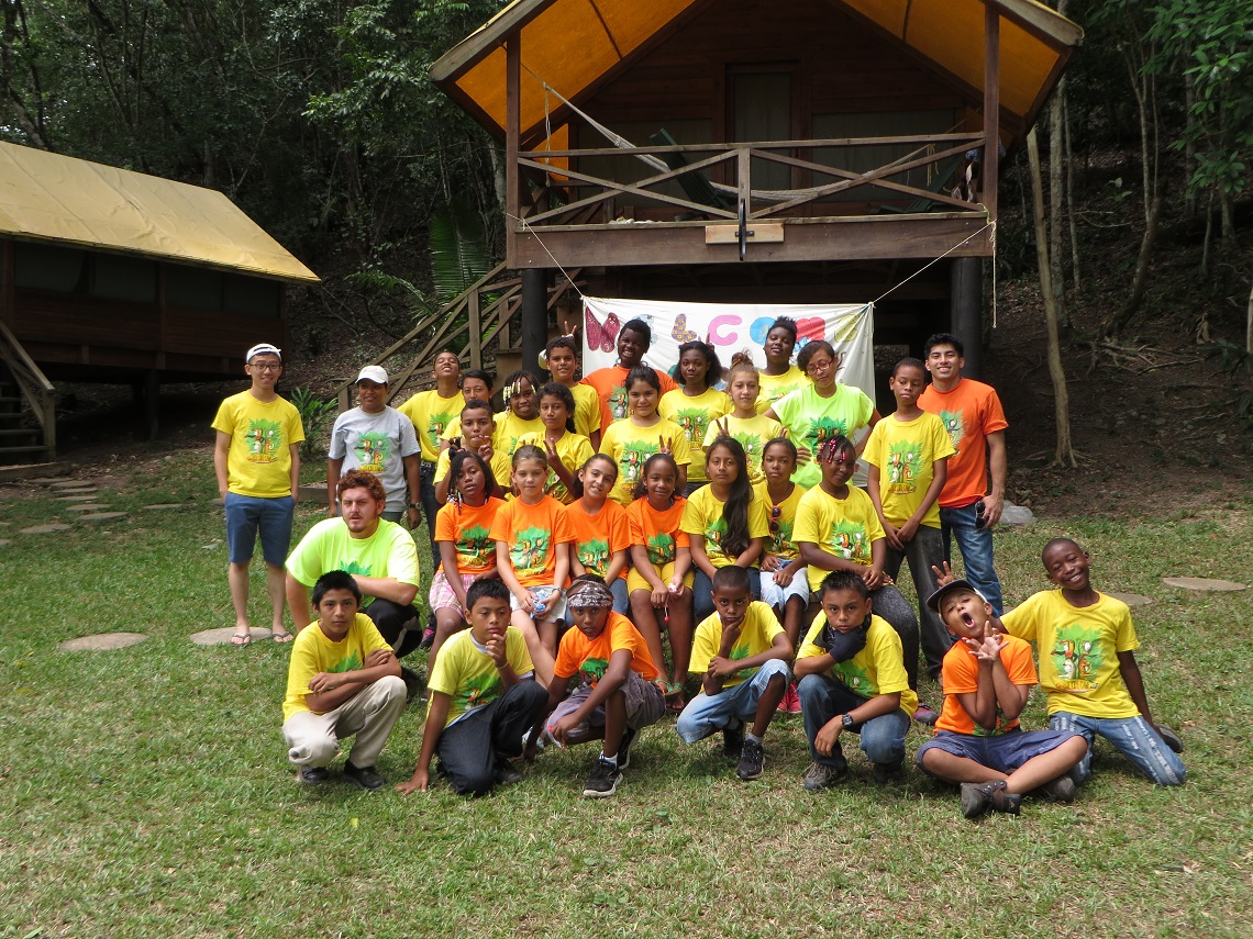 Belize Eco Kids Summer Camp Group Photo at Chaa Creek Resort