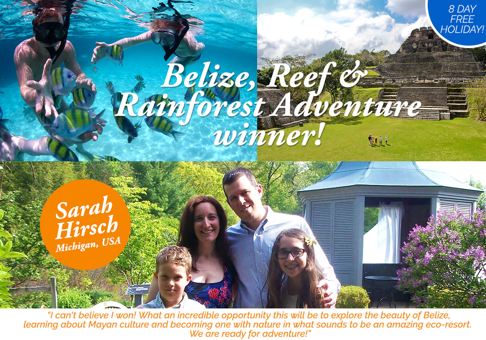 Belize Sweepstakes 2015 Winner!