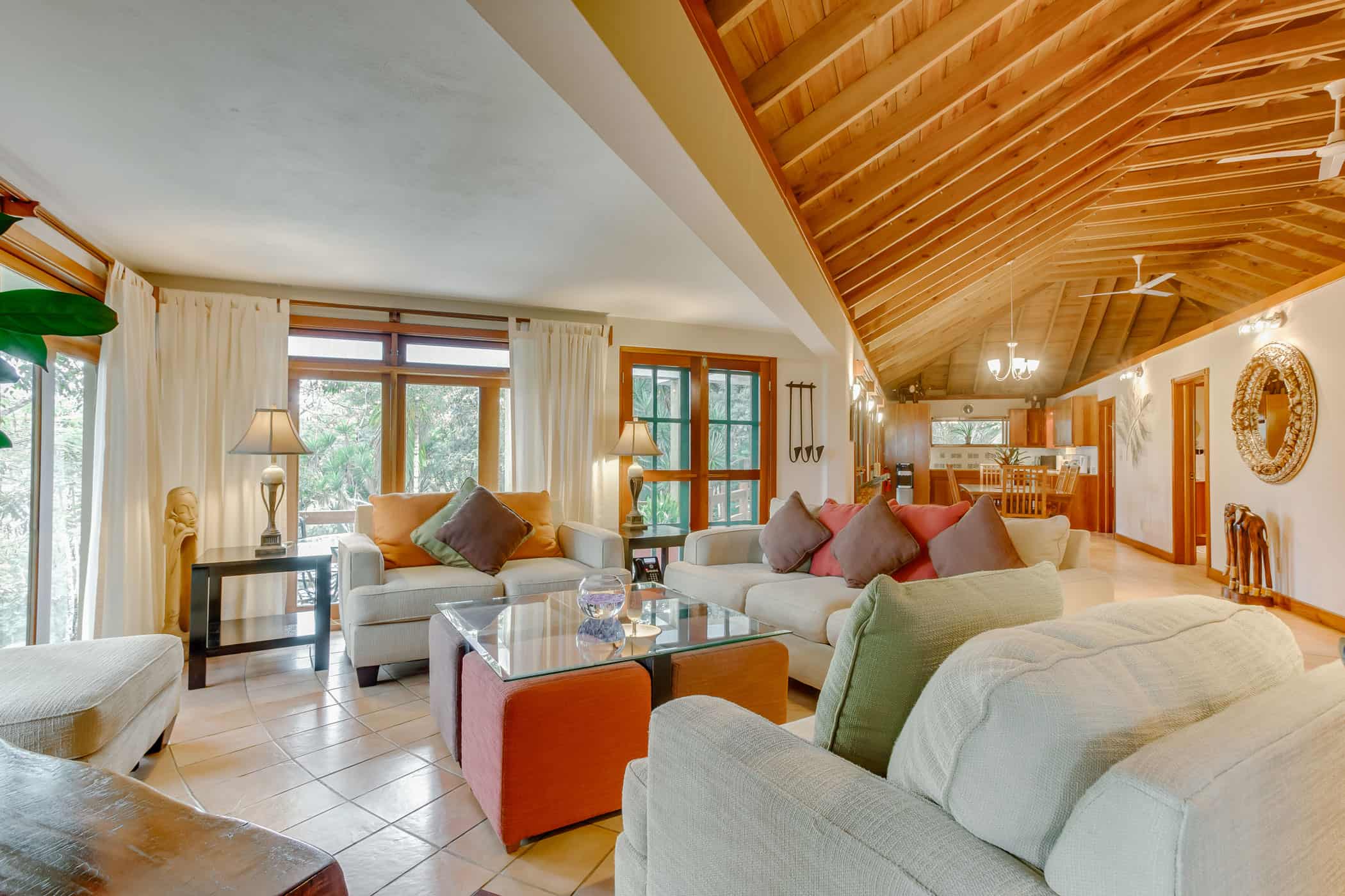 Chaa Creek Accommodations Spa Villa living room