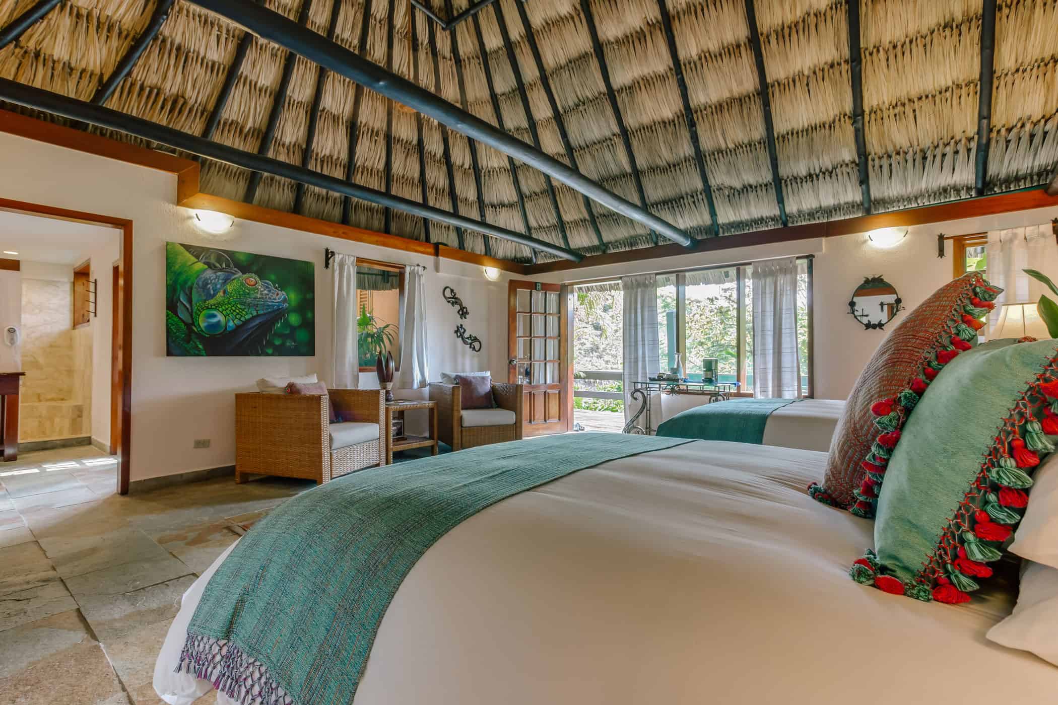 chaa creek cottage collection accommodation with 2 double beds