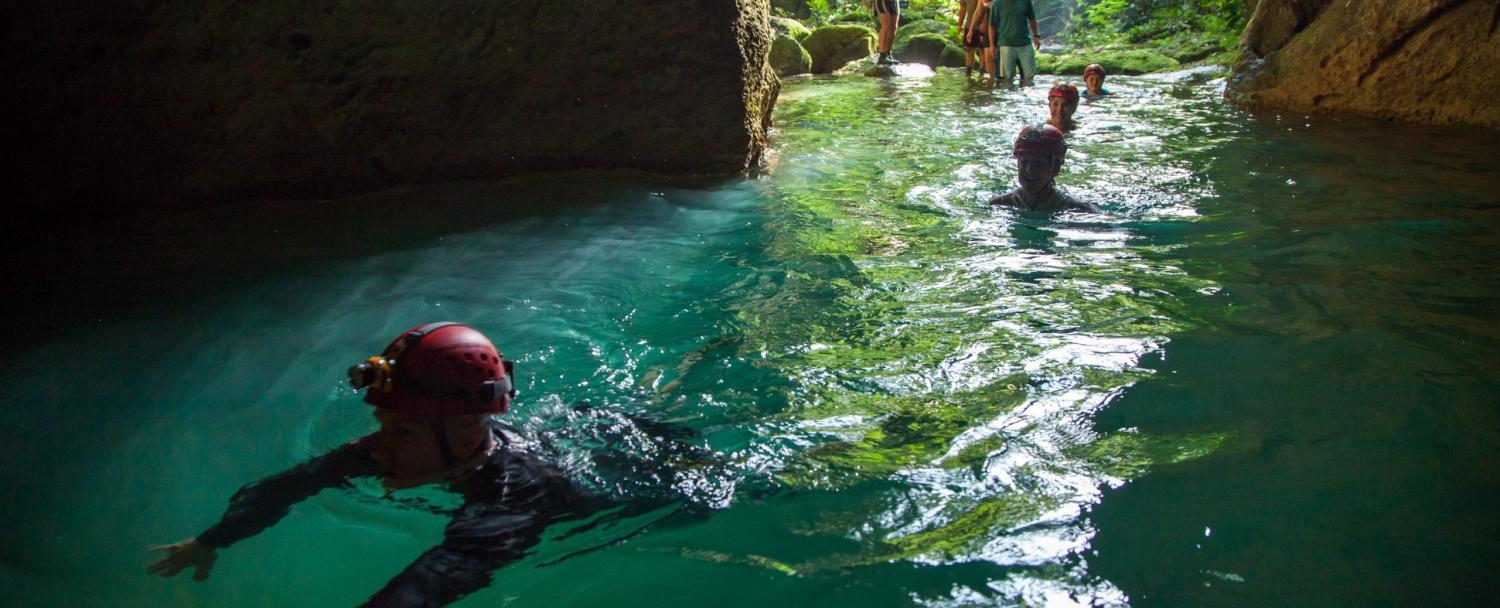 chaa creek belize resort offsite excursions and tours photo of guests in cave