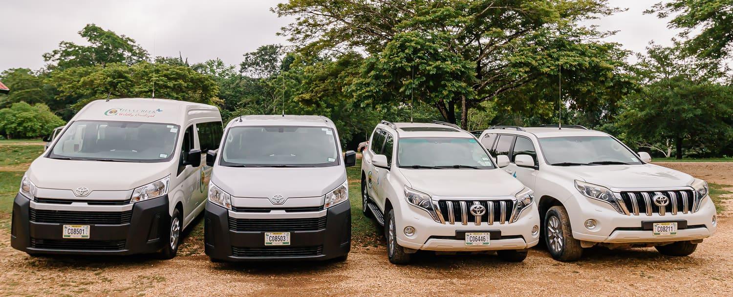 Chaa Creek Belize Transfers - Toyota Fleet