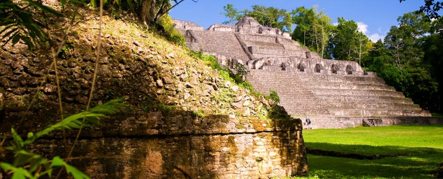 Mayan Ruins Caracol City Plaza