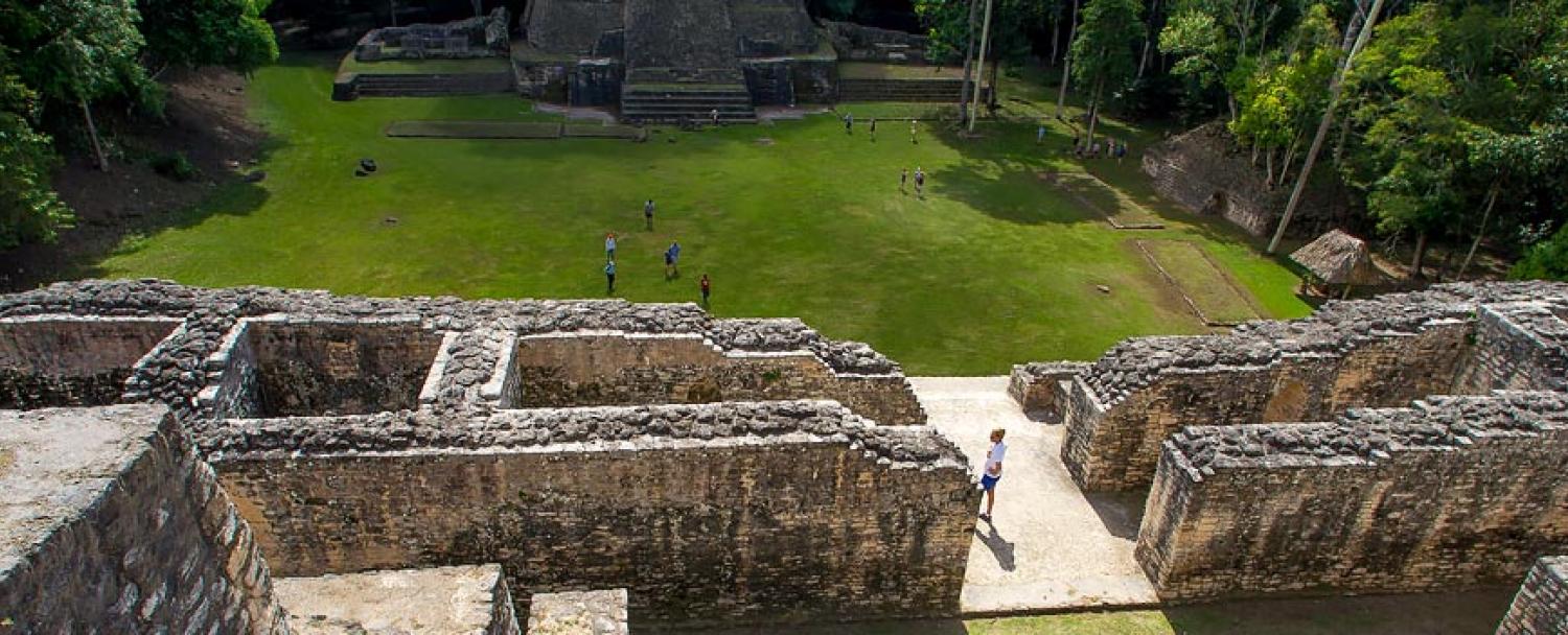 Mayan Ruins Caracol City Structure