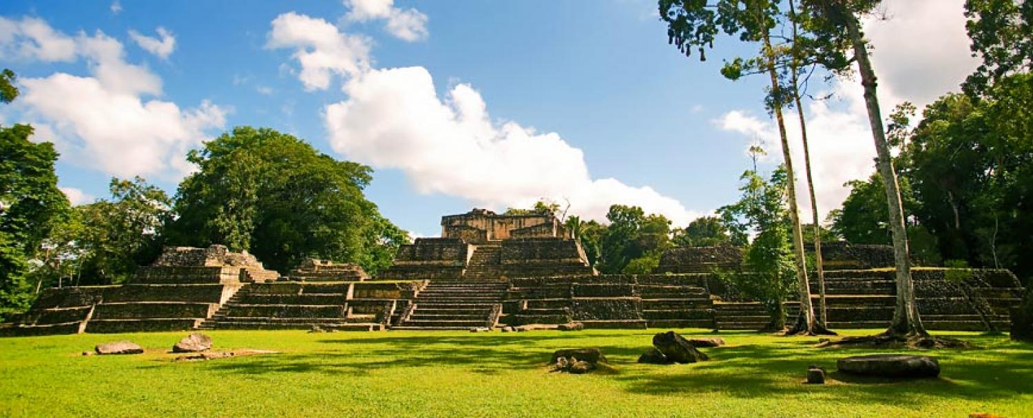 Mayan Ruins Caracol City Plaza 2