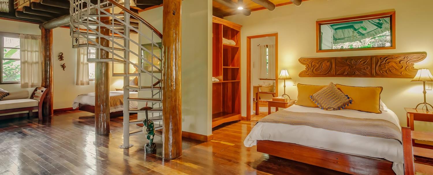 Luxury Belize orchard villa interior at Chaa Creek