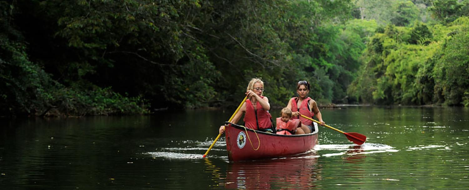 Belize Canoeing Tour at sunset