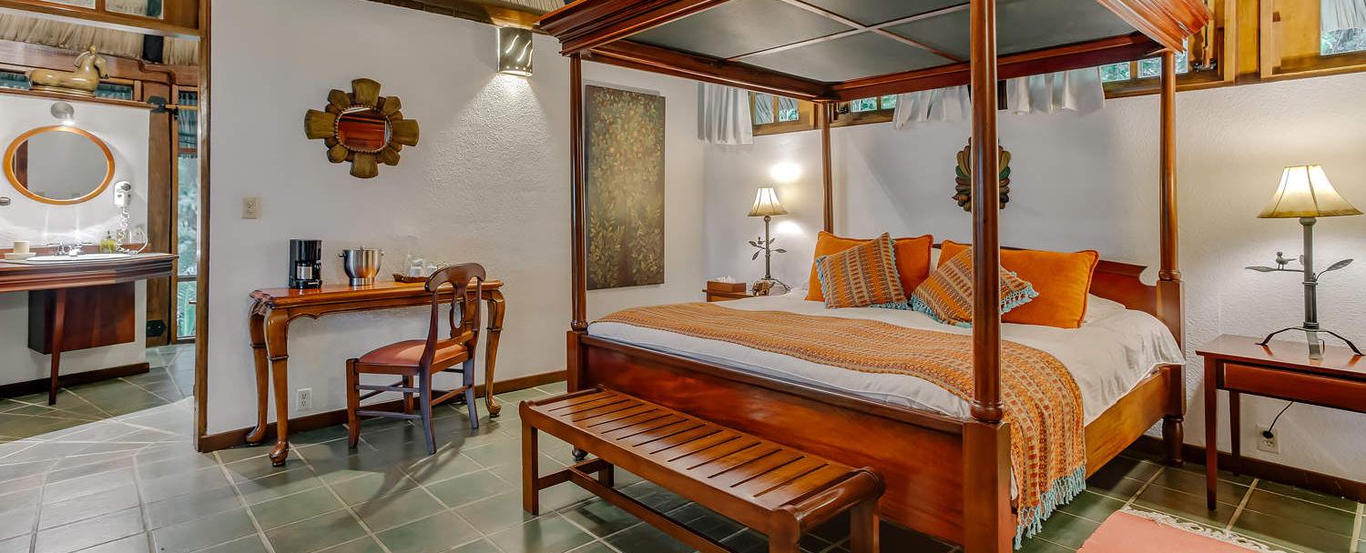 Belize luxury complete garden suite bedroom at chaa creek