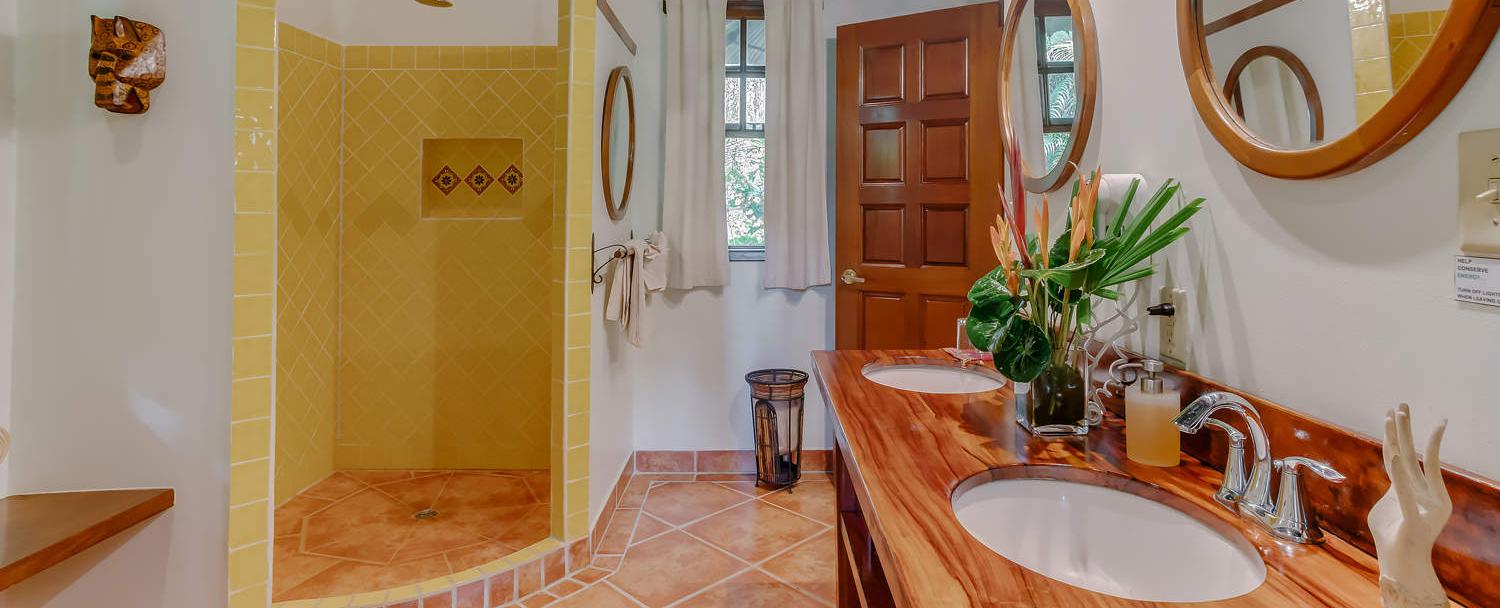 bathroom at luxury orchard villa at Chaa Creek