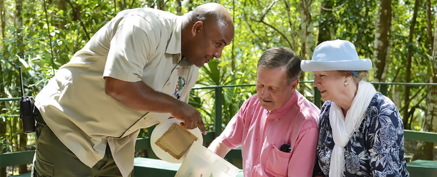 Belize Naturalist Guide displaying Butterfly Farm