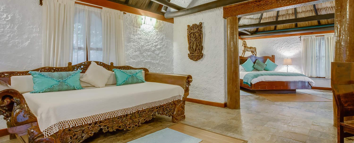 Luxury Belize macal suite interior at Chaa Creek Resort