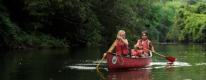 Belize Sunset Canoeing